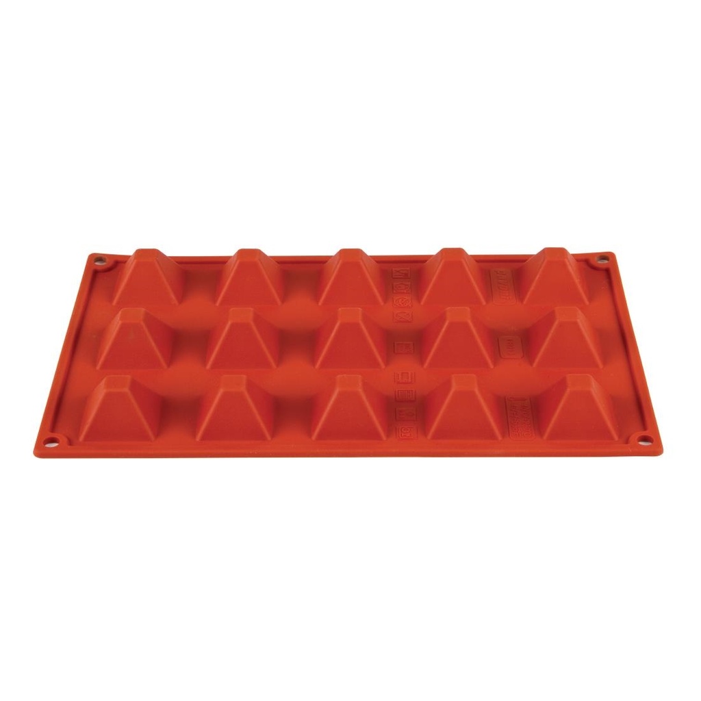 Plaque 15 pyramides en silicone Pavoni Formaflex