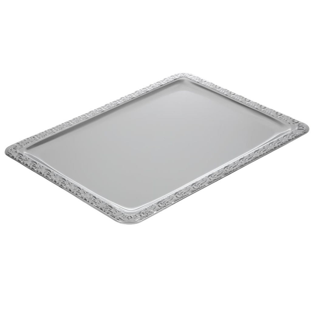 Plateau de service rectangulaire inox APS 420 x 310mm