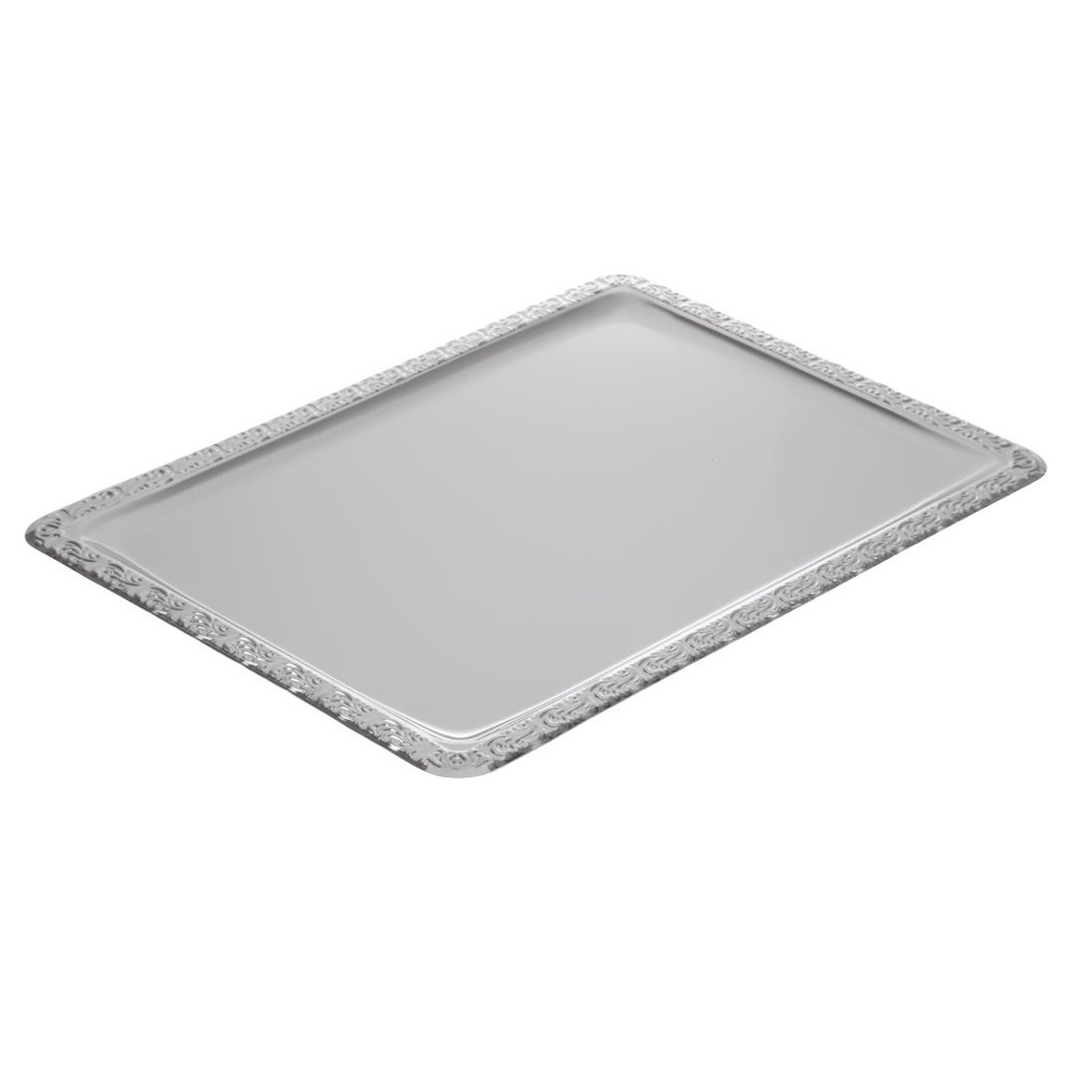 Plateau de service rectangulaire inox APS 500 x 360mm