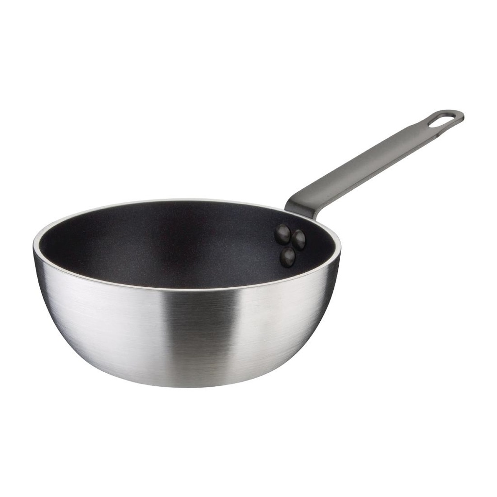 Sauteuse conique antiadhésive en aluminium Vogue 200mm