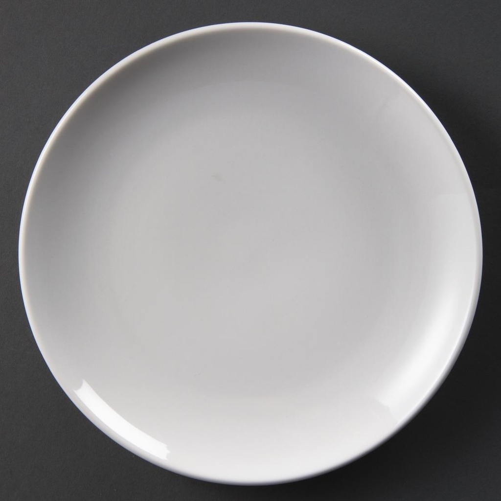 Assiettes plates rondes Olympia 230mm (Lot de 12)