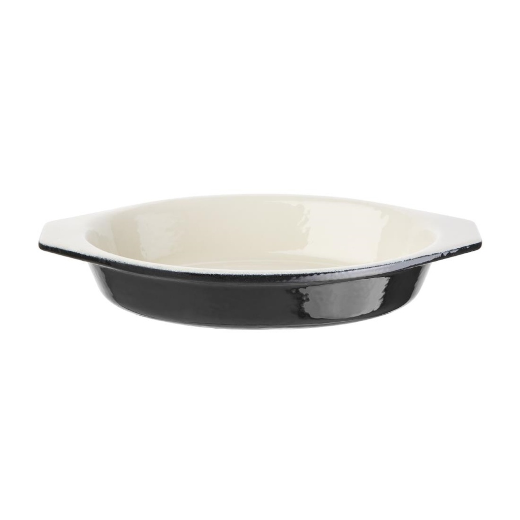 Plat à gratin ovale noir Vogue 650ml