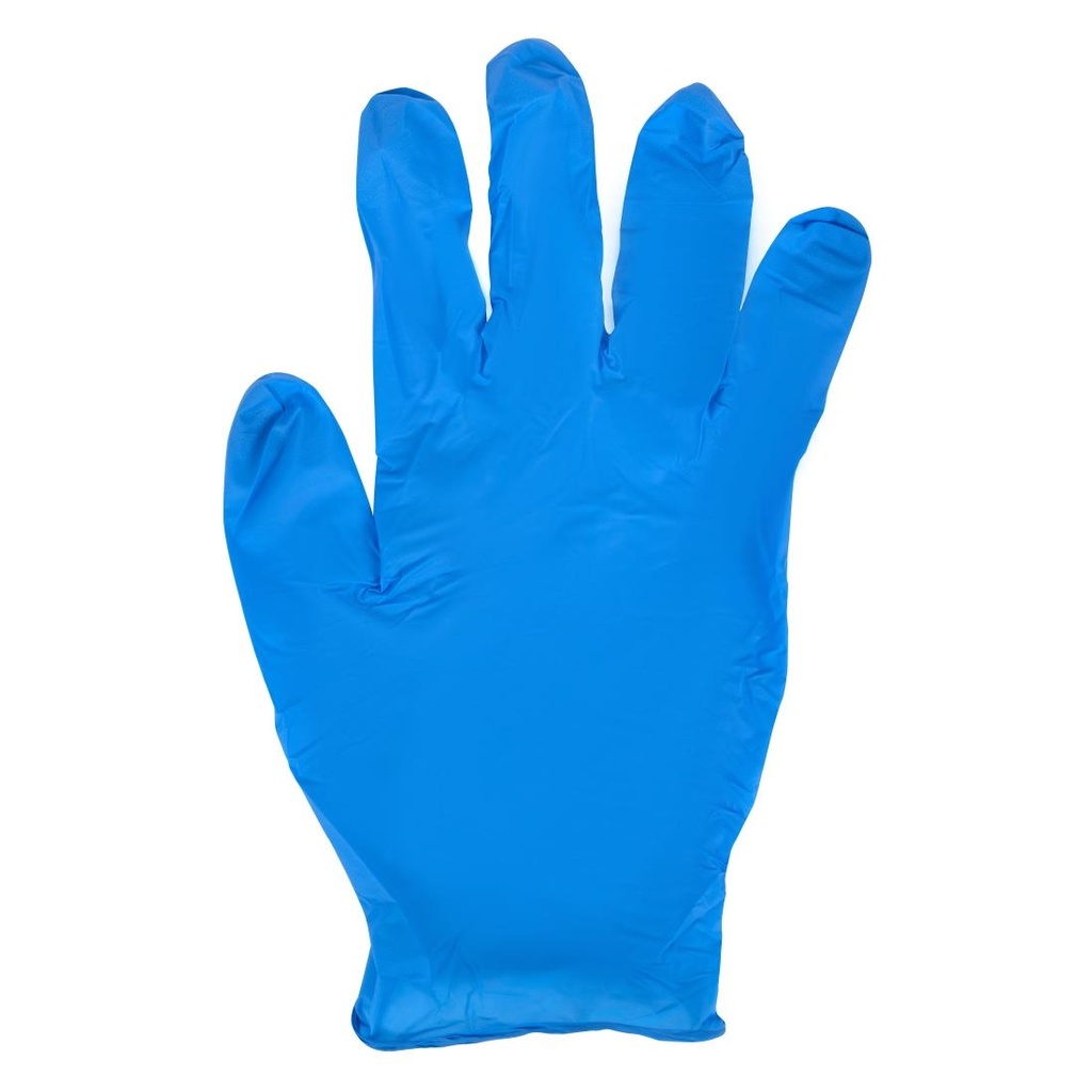 Gants en nitrile non poudrés bleus L (Lot de 100)