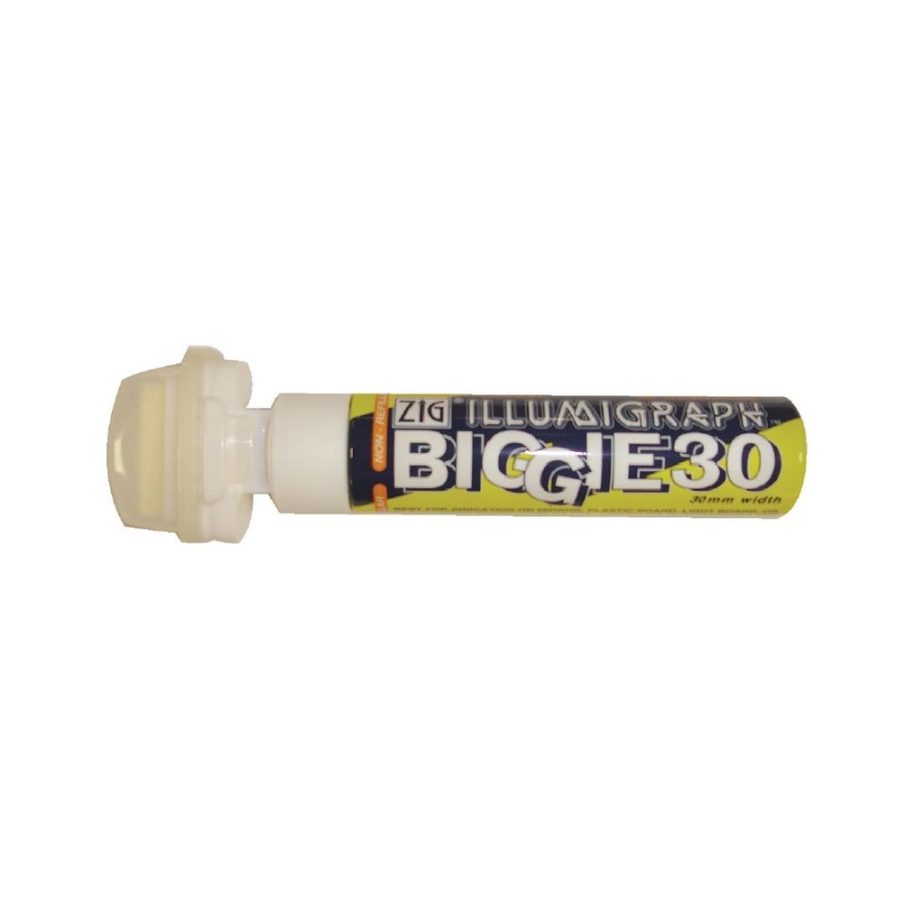 Marqueur craie Securit Zig Illumigraph Biggie 30mm blanc