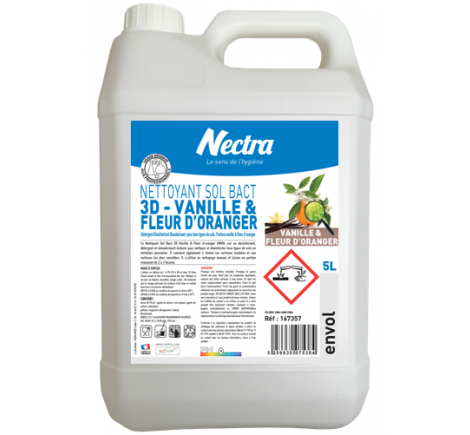 NETTOYANT BACTERICIDE SOL FLEUR D'ORANGER 5L