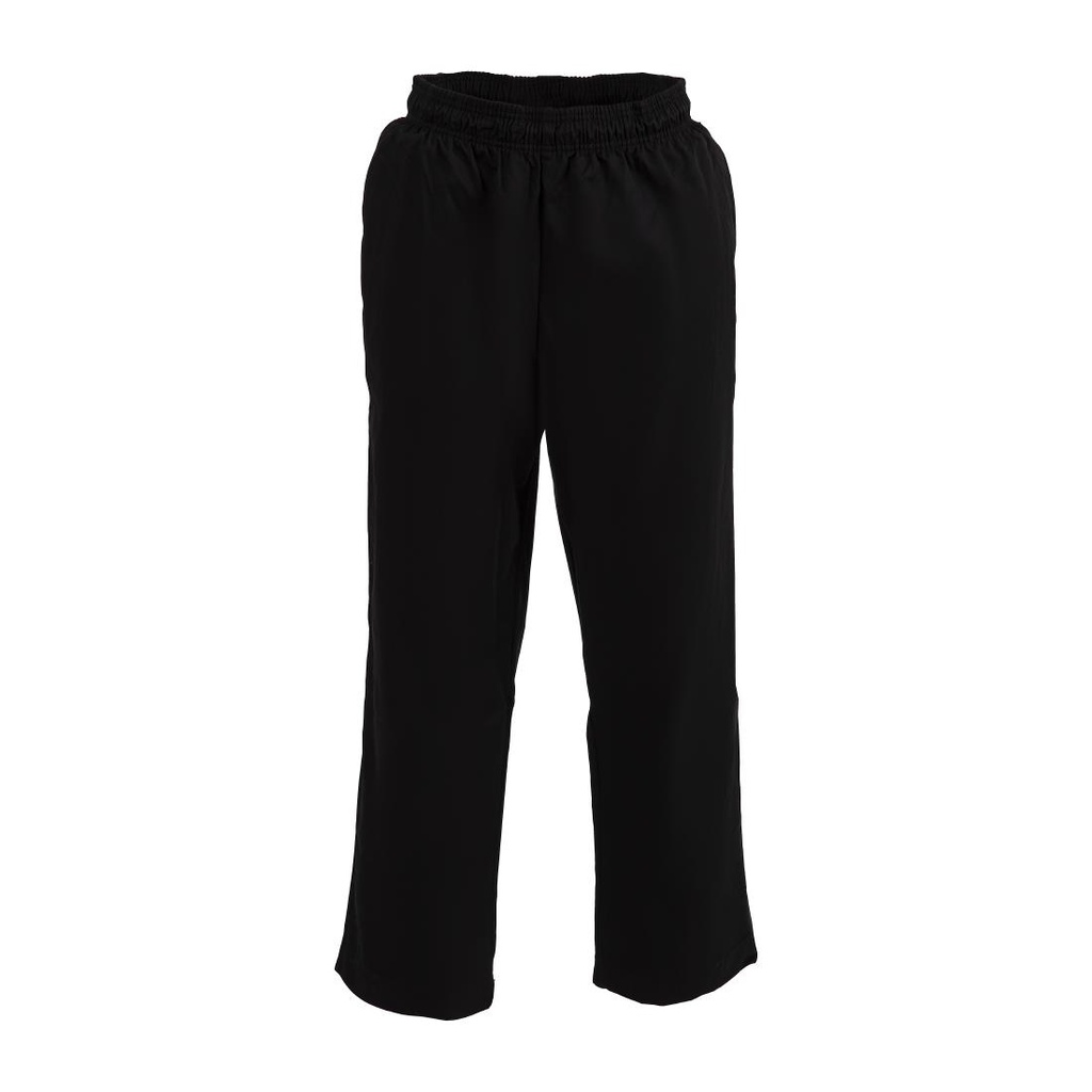 Pantalon de cuisine mixte traité au Teflon Easyfit noir L