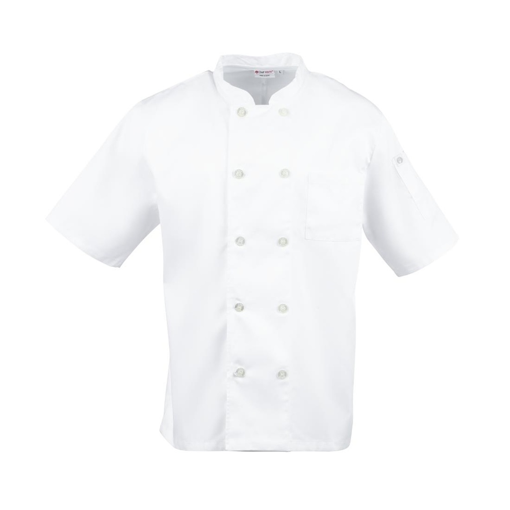 Veste de cuisine mixte blanche Chef Works Volnay L