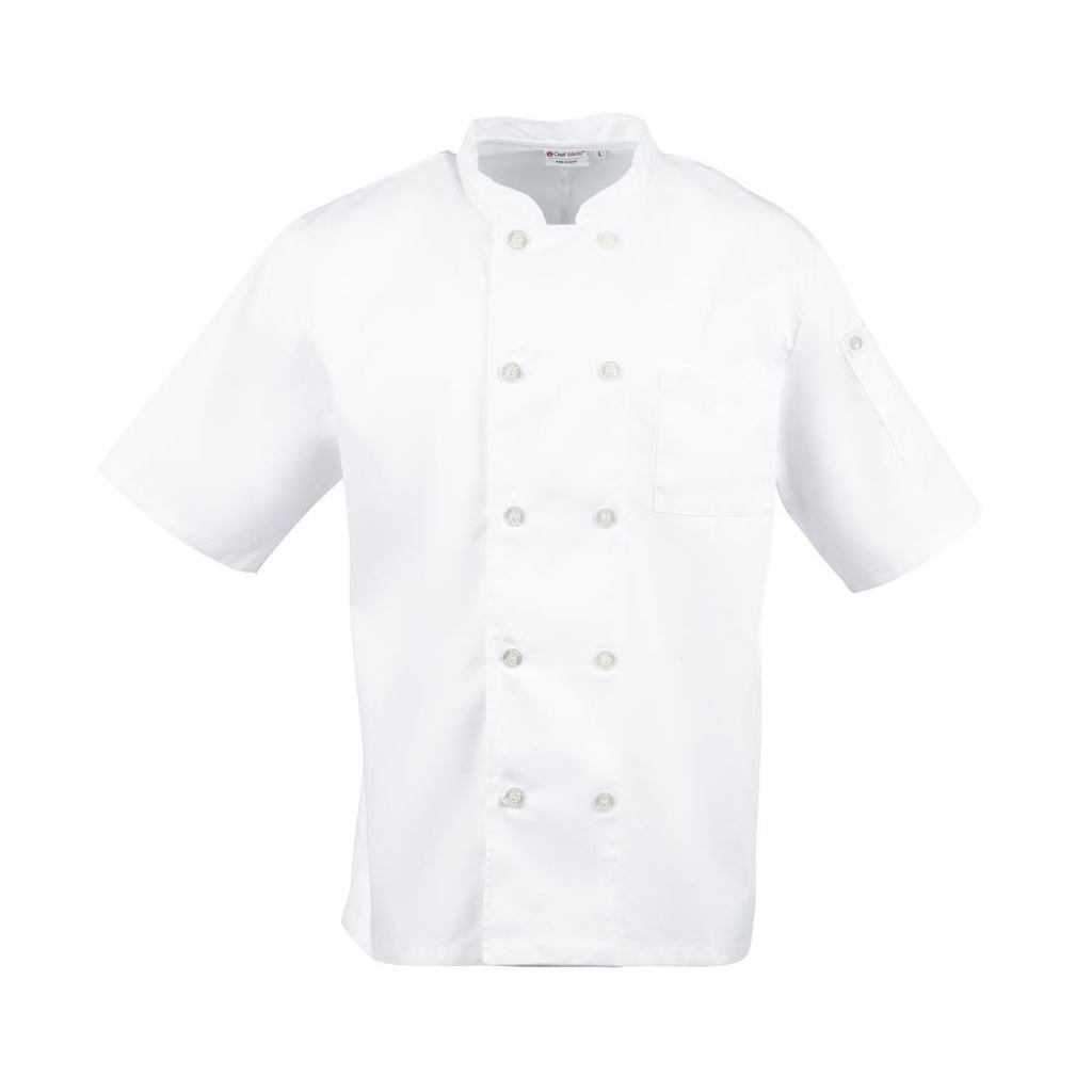 Veste de cuisine mixte blanche Chef Works Volnay XL