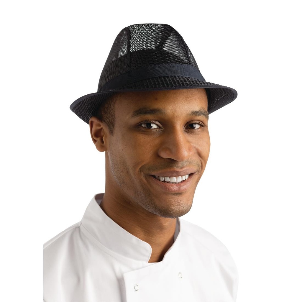 Chapeau Trilby bleu marine L