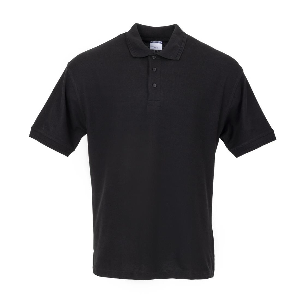 Polo mixte noir L