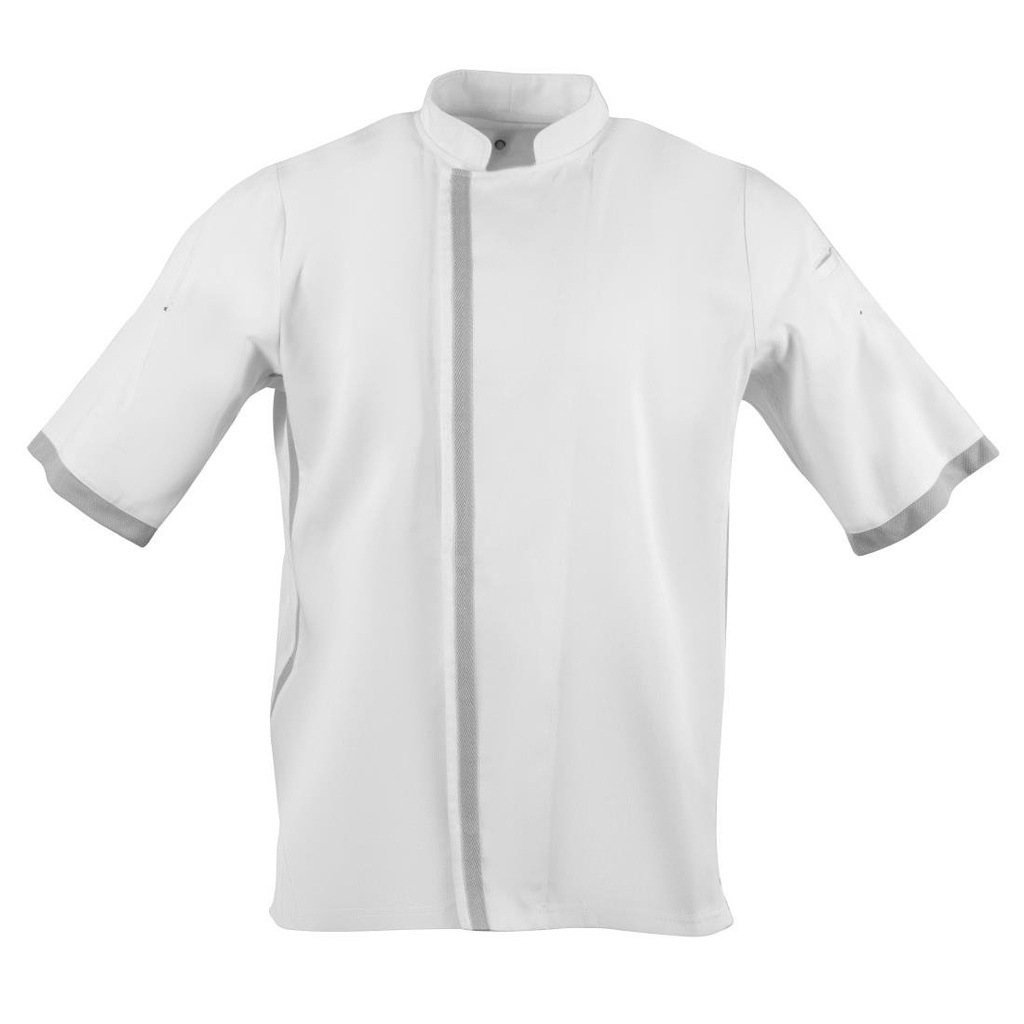 Veste de cuisine blanche à manches courtes Southside XS