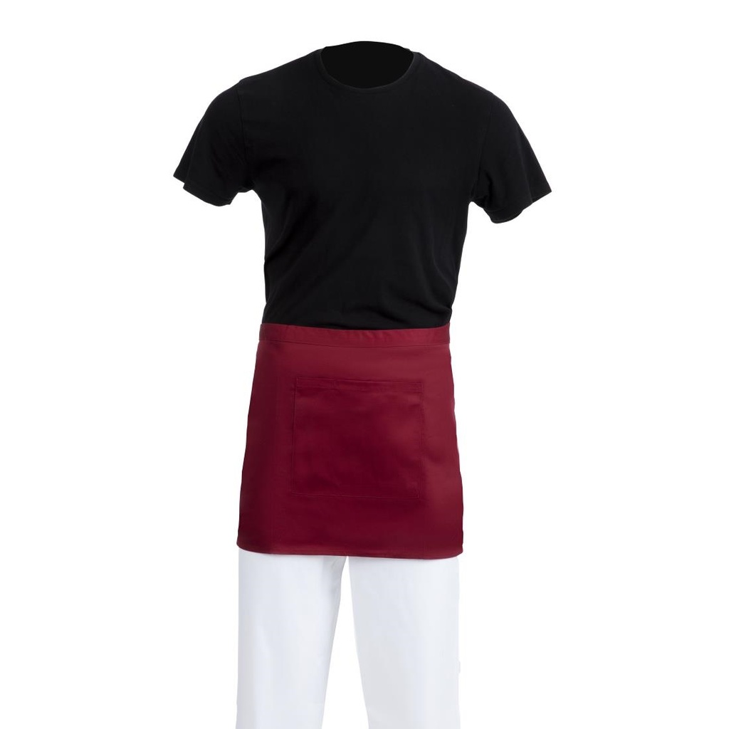 Tablier serveur court Whites bordeaux