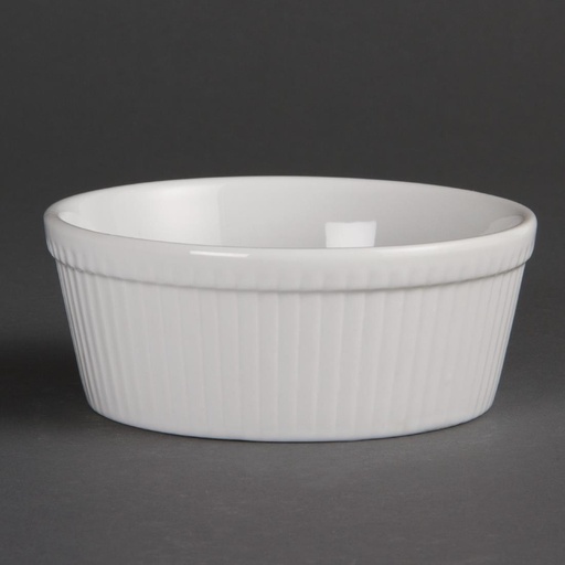 [C042] Plats à gratin ronds blancs Olympia 134mm (Lot de 6)