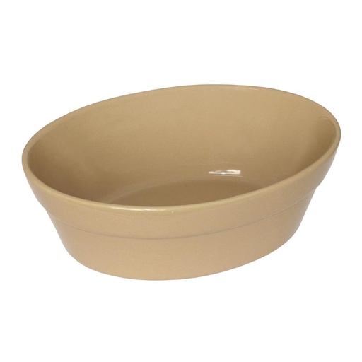 [C104] Plats à gratin ovales Olympia Stoneware 145 x 104 mm (lot de 6)