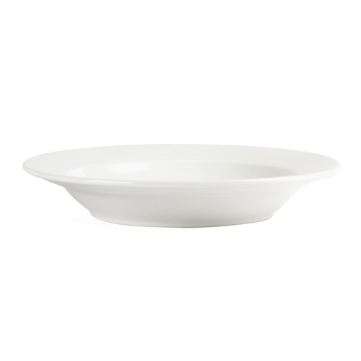 [C363] Assiettes creuses blanches Olympia 270mm (Lot de 6)