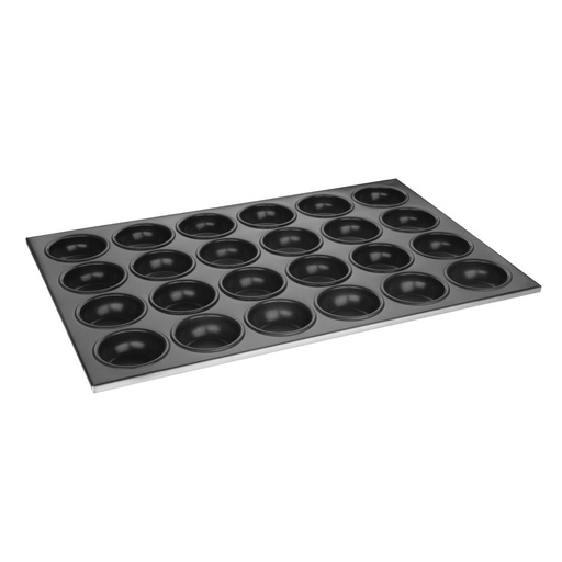 [C564] Plaque aluminium antiadhésive de 24 moules à muffins Vogue