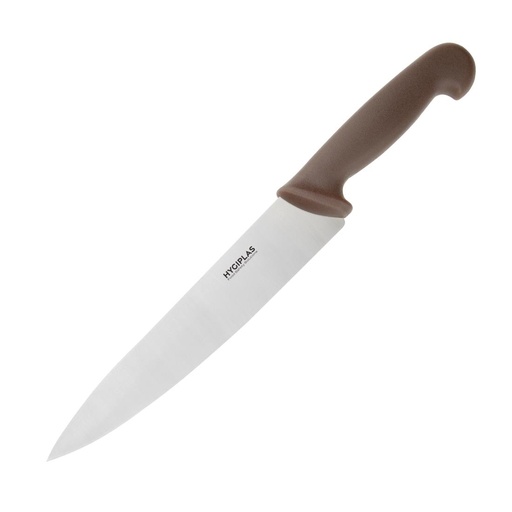 [C842] Couteau de cuisinier Hygiplas marron 215mm