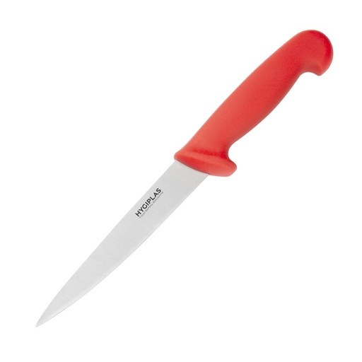 [C889] Couteau à filet Hygiplas rouge 150mm