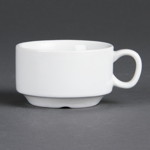 [CB471] Tasse à espresso empilable blanche Olympia (Lot de 12)