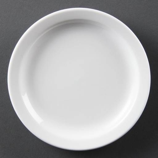 [CB486] Assiettes à bord étroit blanches Olympia 150mm (Lot de 12)