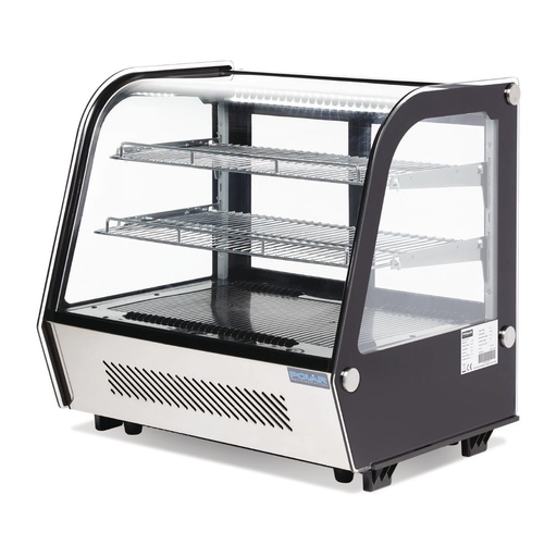 [CD229] Vitrine réfrigérée de comptoir noire Polar Série G 120L