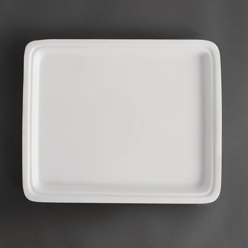 [CD716] Plat blanc GN 1/2 Olympia Whiteware 30mm