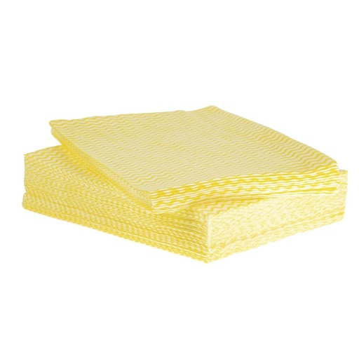 [CD810] Chiffons Solonet Jantex jaunes (Lot de 50)