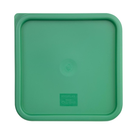 [CF048] Couvercle carré vert grand Hygiplas