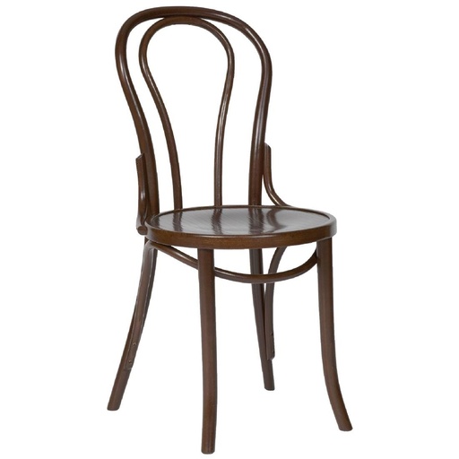 [CF139] Chaises bistrot en bois courbé Fameg finition noyer