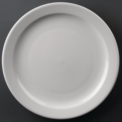 [CF364] Assiettes à bord étroit Olympia Athena 254mm (Lot de 12)