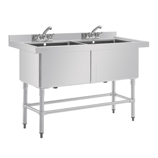 [CF406] Double évier profond Vogue 1410 x 600mm