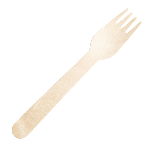 [CH083] Fourchettes en bois emballées individuellement Fiesta Compostable (lot de 500)