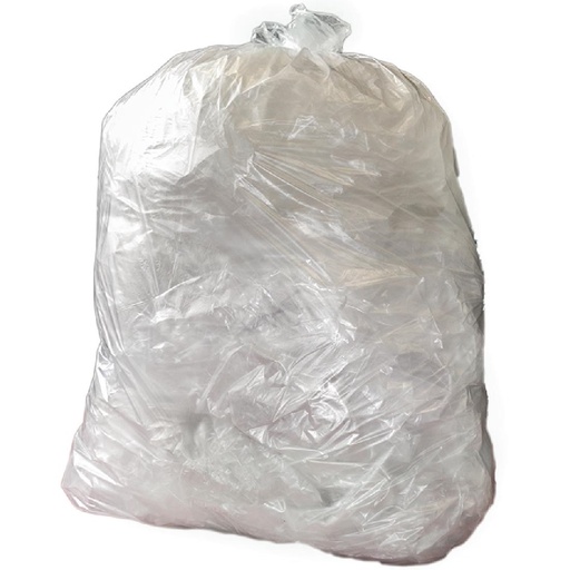[CH156] Sacs poubelle recyclés transparents Jantex utilisation moyenne 12kg 90L (lot de 200)
