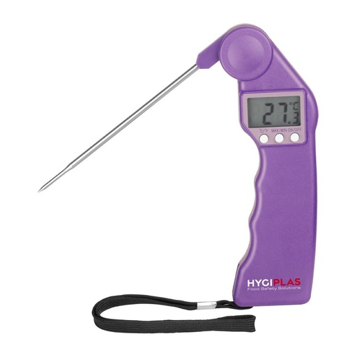 [CH739] Thermomètre à code couleur Hygiplas Easytemp violet