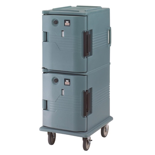 [CJ637] Chariot isotherme avec portes chauffantes Cambro Ultra Camcart UPCH800 bleu ardoise