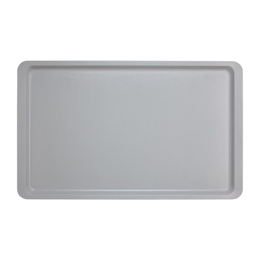 [CJ641] Plateau lisse en polyester Versa Cambro 530 x 325mm gris clair