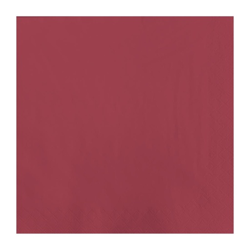 [CK879] Serviettes de table en papier bordeaux Fasana 330mm (Lot de 1500)