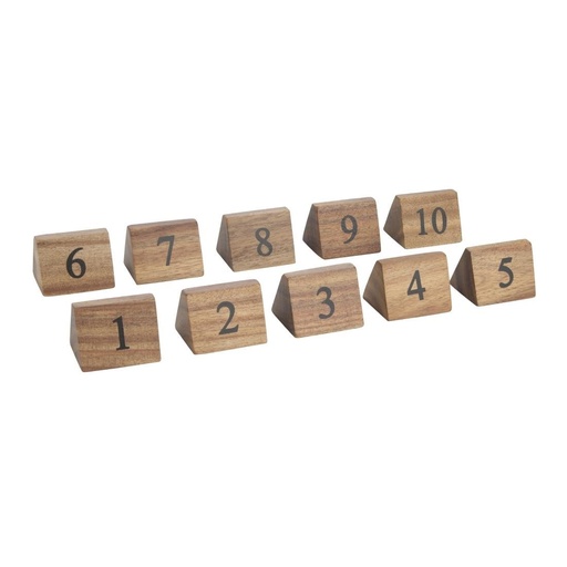 [CL392] Numéros de table en bois Olympia 1 à 10