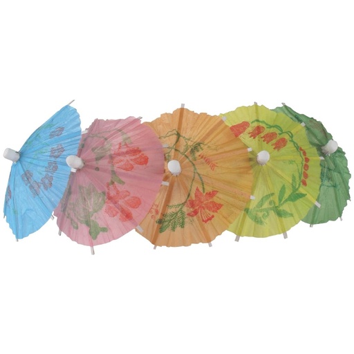 [CL443] Parasols en papier de différentes couleurs (Lot de 144)