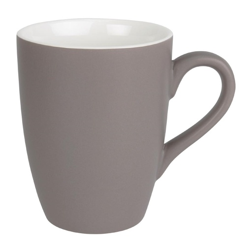 [CS041] Mug pastel mat en porcelaine Olympia gris 320ml 