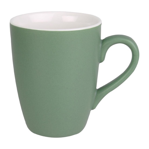 [CS044] Mug pastel mat en porcelaine Olympia vert 320ml 