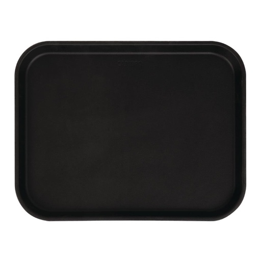 [CT277] Plateau rectangulaire antidérapant en fibre de verre Camtread Cambro noir 45,7 cm