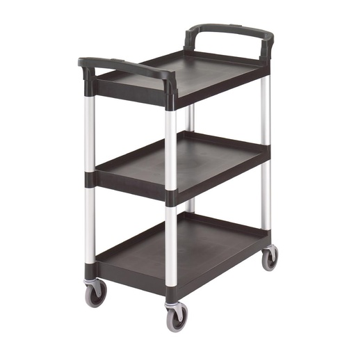 [CT349] Chariot de service 3 niveaux noir Cambro