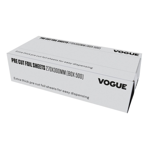 [CU259] Feuilles d'aluminium Vogue 270x300mm (lot de 500)