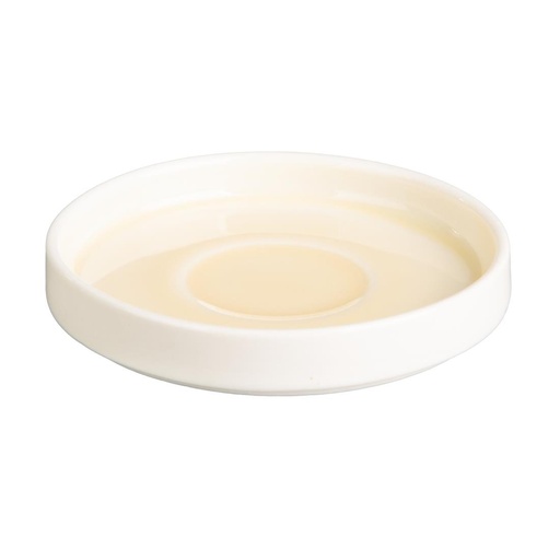 [CU423] Soucoupes Olympia Fondant jaunes 115mm (lot de 6)