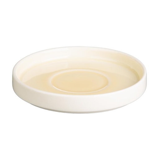 [CU425] Soucoupes Olympia Fondant jaunes 135mm (lot de 6)