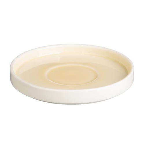 [CU427] Soucoupes Olympia Fondant jaunes 152mm (lot de 6)