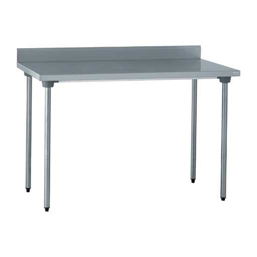 [CX550] Table de préparation inox avec dosseret Tournus 1200mm