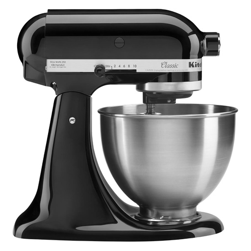 [CX770] Batteur tête inclinable Classic KitchenAid 4,3L noir 5K45SSEOB