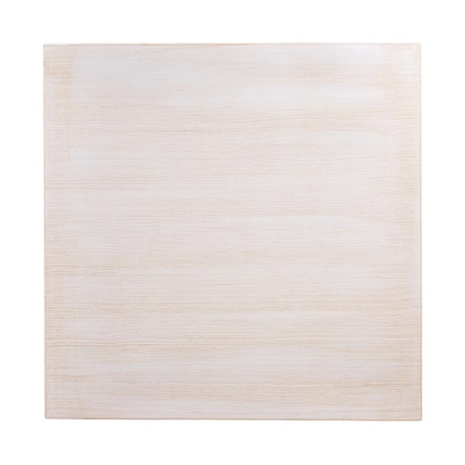 [CY951] Plateau de table carré pré-percé vintage blanc Bolero 700mm